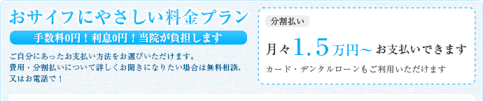 おサイフにやさしい料金プラン