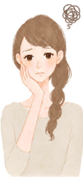 矯正のお悩みを抱える女性